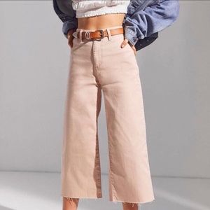 BDG Wide Leg Crop Pant in Light Pink